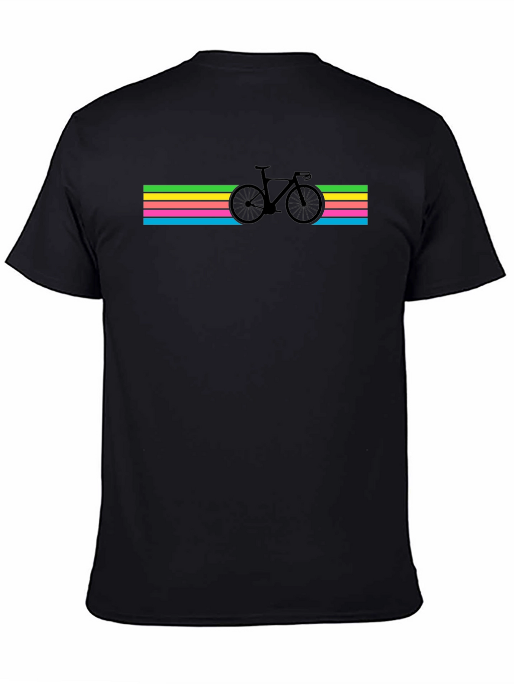 Retro Cycling T-Shirt - Black