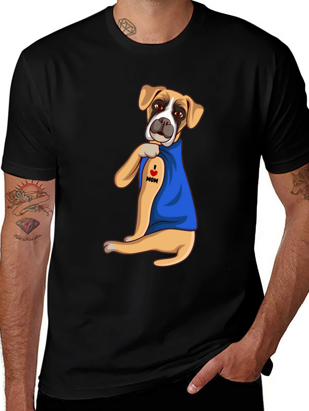Dog Mom Tattoo T-Shirt