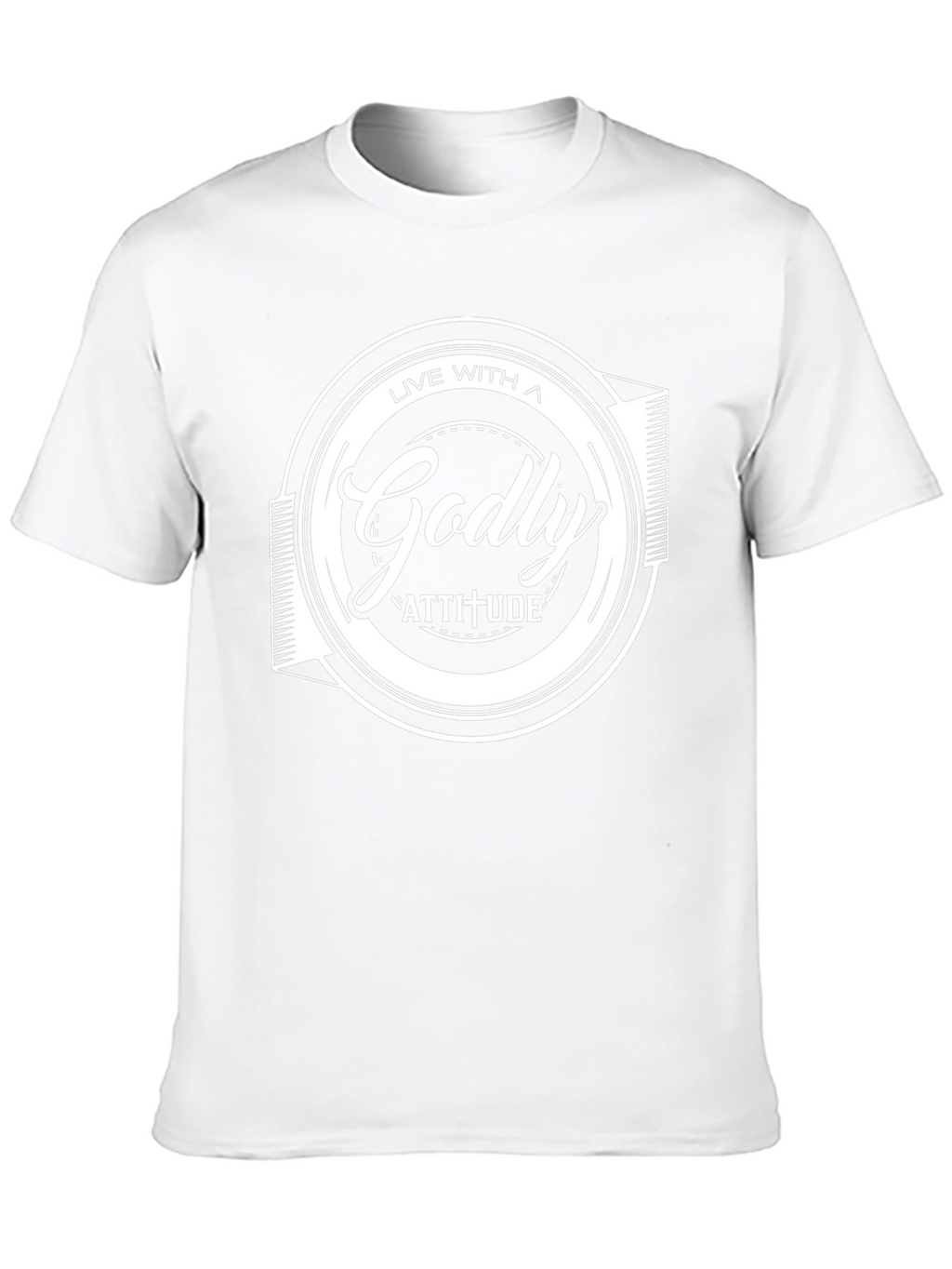 Live With a Godly Attitude Black T-Shirt