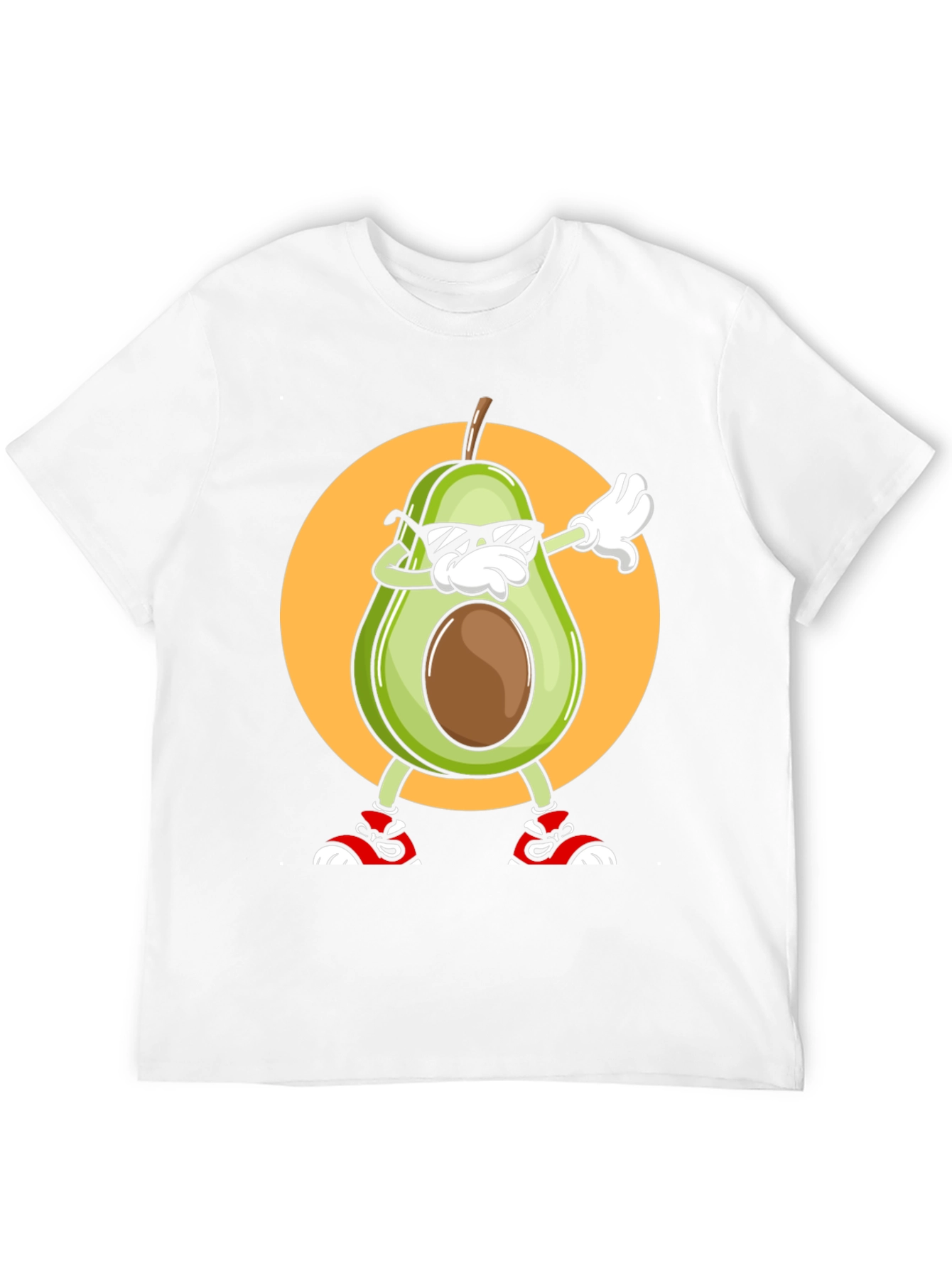 Avocado Dabbing Graphic Tee - Cool Cartoon T-Shirt