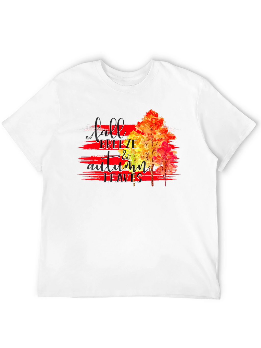 Fall Breeze & Autumn Leaves Graphic T-Shirt