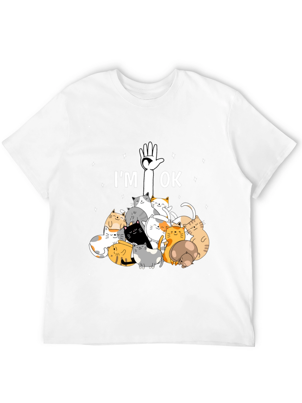 Im OK Cats T-Shirt Cute Graphic Tee