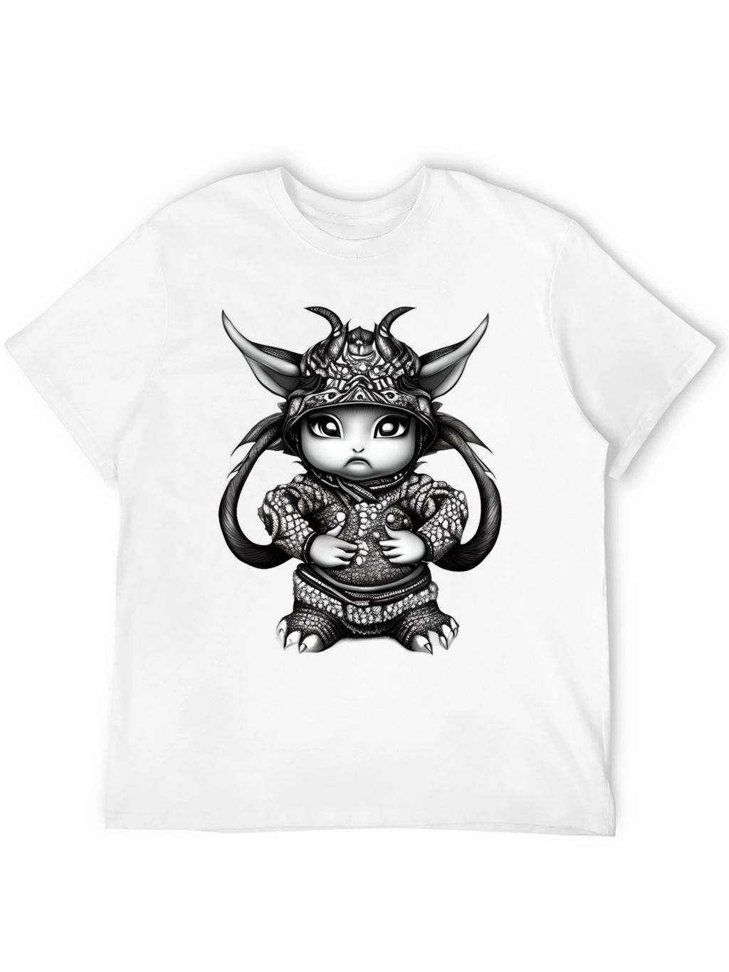 Fantasy Creature Graphic Tee - Black