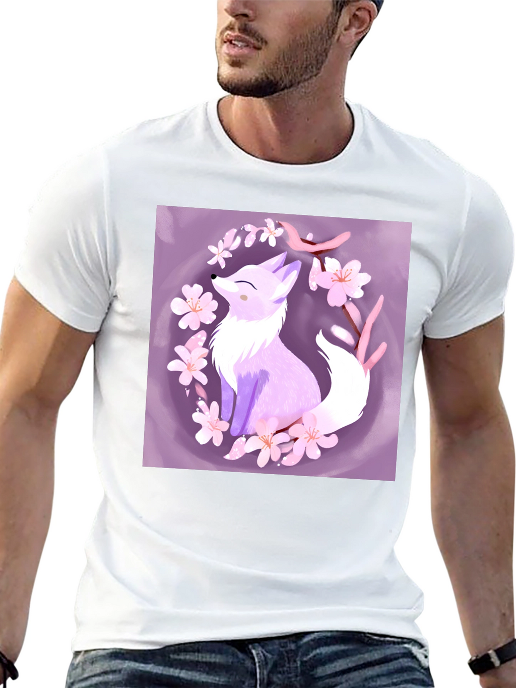 Fox Blossom Graphic Tee - Stylish & Unique