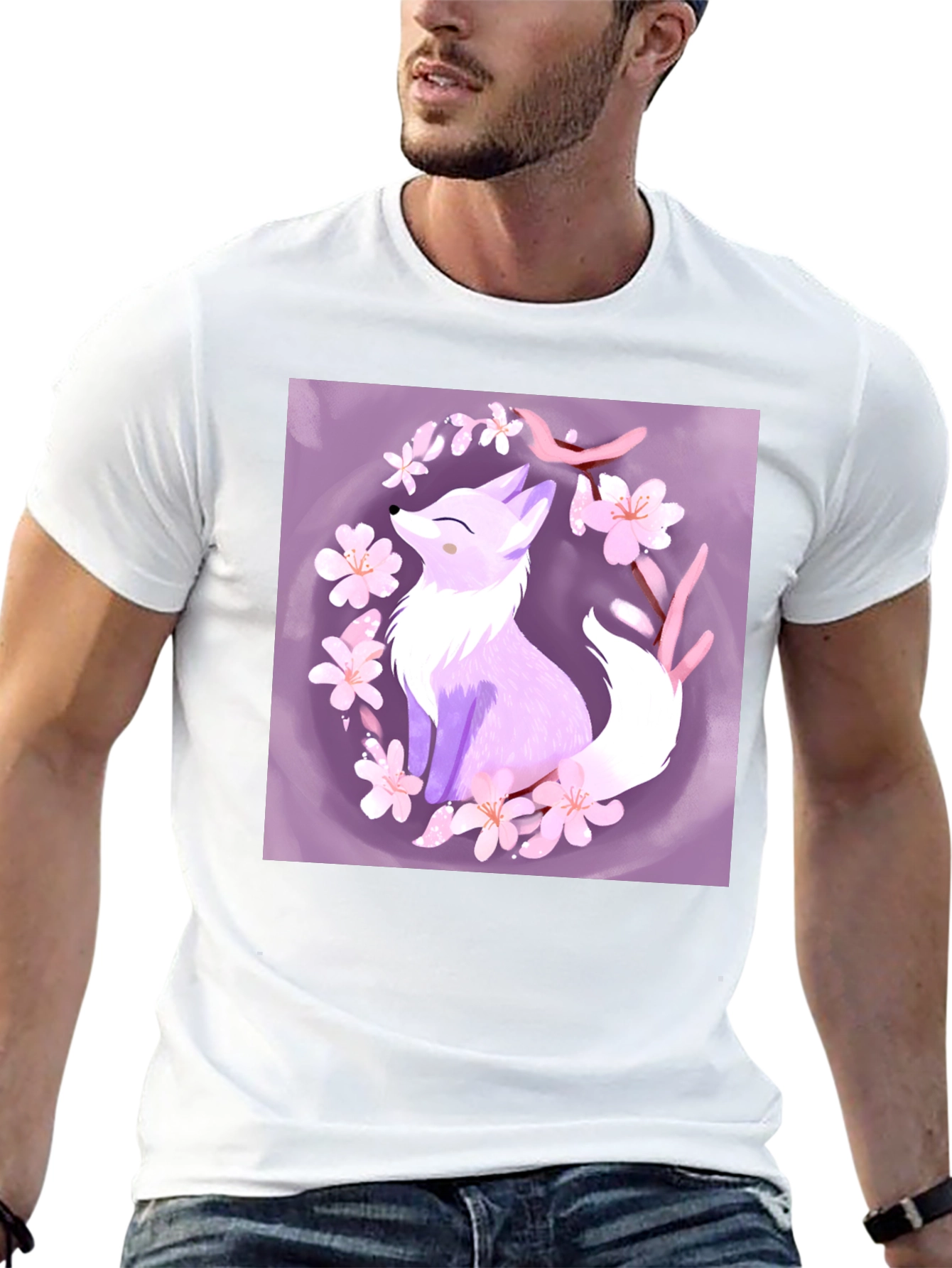 Fox Blossom Graphic Tee - Stylish & Unique