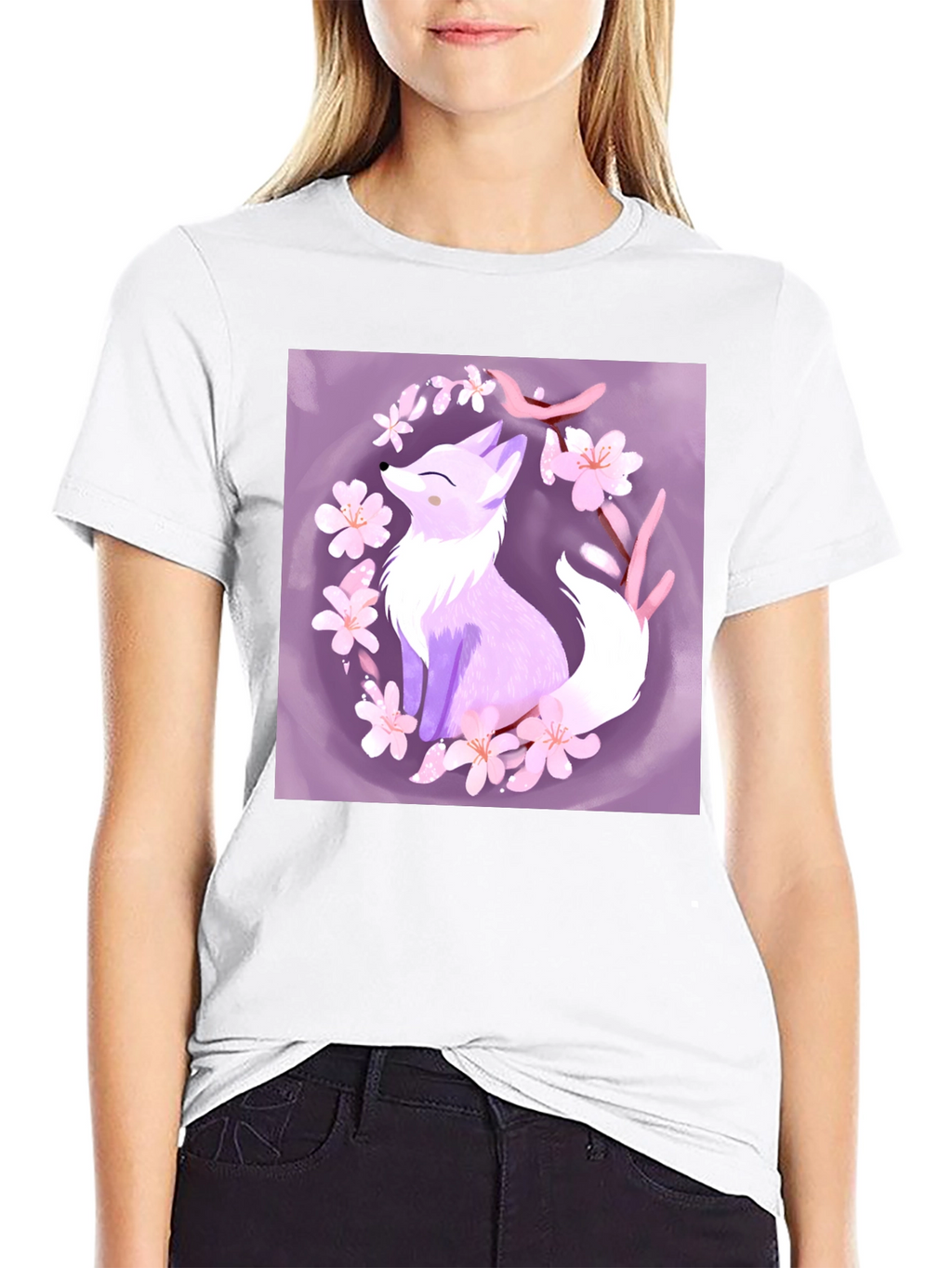 Fox Blossom Graphic Tee - Stylish & Unique