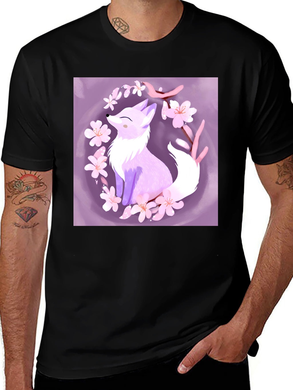 Fox Blossom Graphic Tee - Stylish & Unique