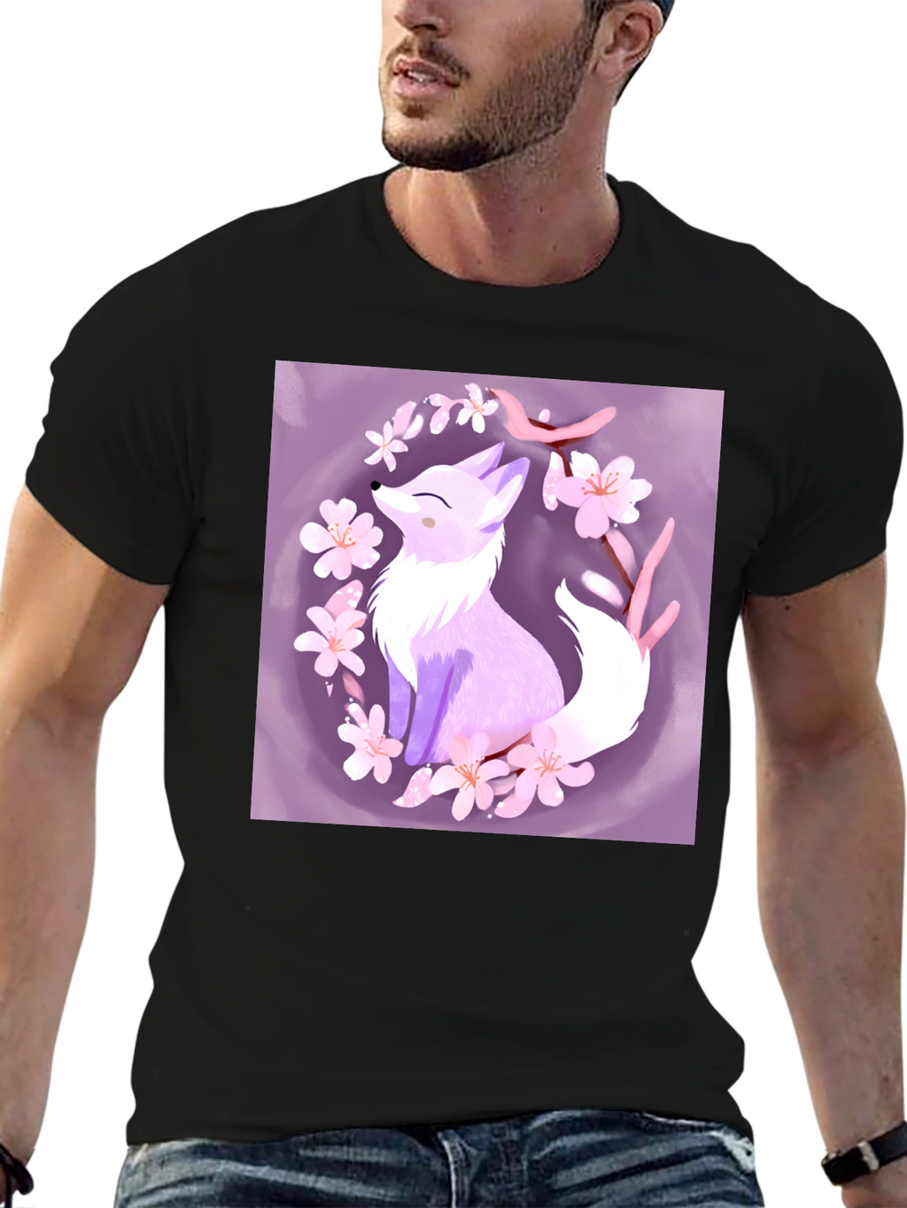 Fox Blossom Graphic Tee - Stylish & Unique