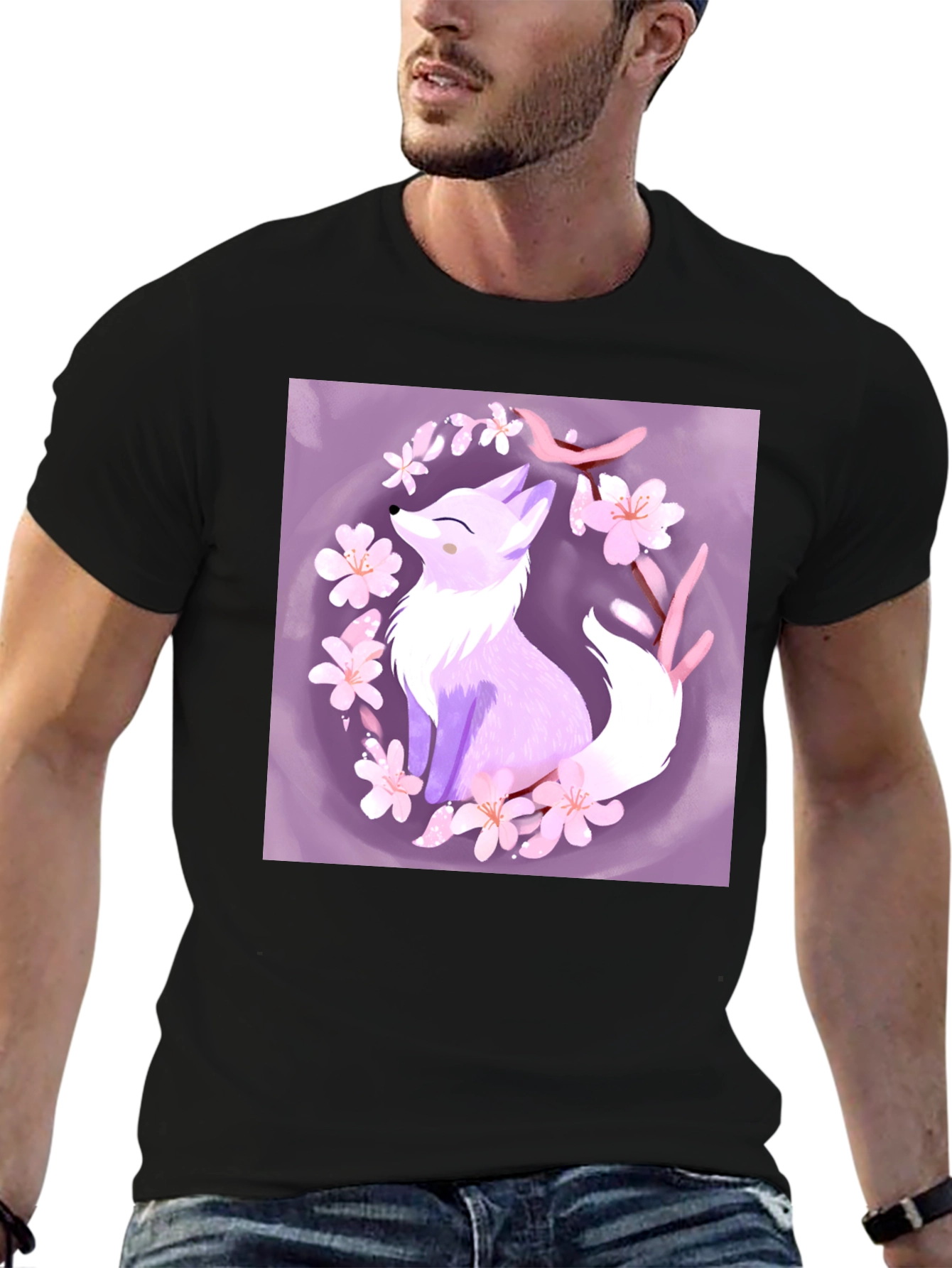 Fox Blossom Graphic Tee - Stylish & Unique