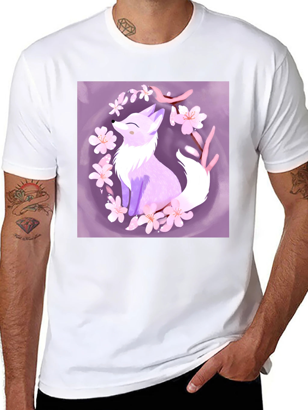 Fox Blossom Graphic Tee - Stylish & Unique