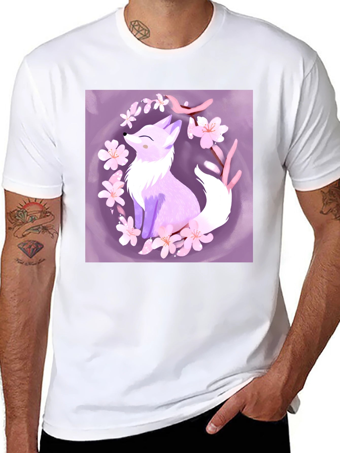 Fox Blossom Graphic Tee - Stylish & Unique