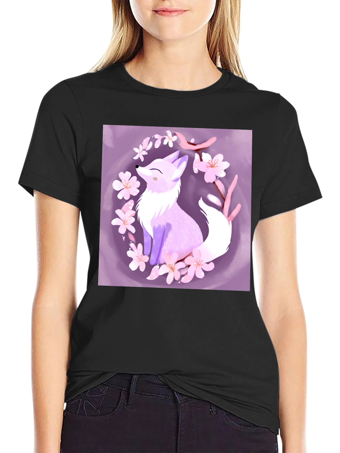 Fox Blossom Graphic Tee - Stylish & Unique