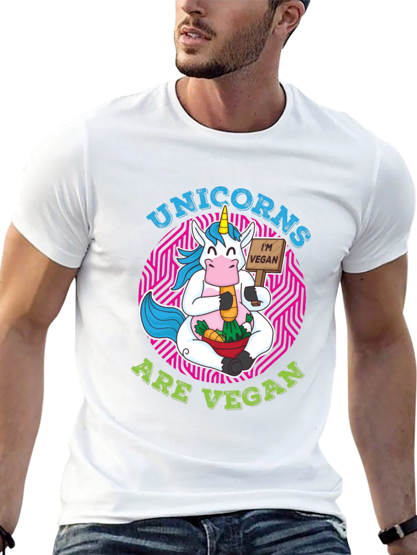 Unicorn Vegan T-Shirt - Funny Animal Lover Tee