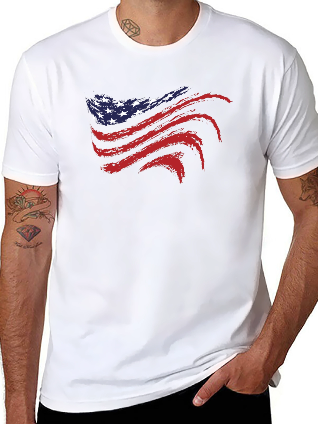 USA Flag Graphic T-Shirt