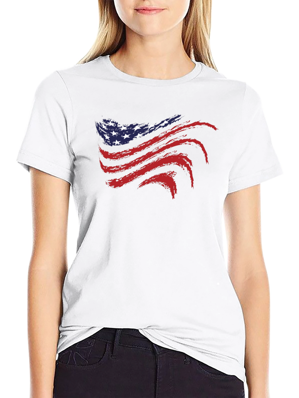 USA Flag Graphic T-Shirt