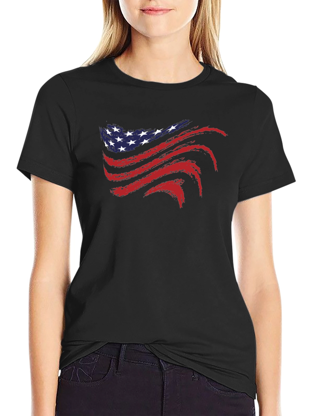 USA Flag Graphic T-Shirt