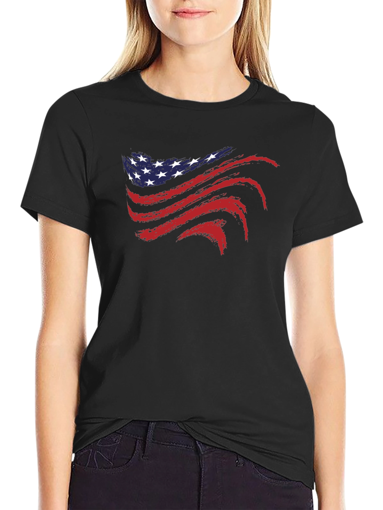 USA Flag Graphic T-Shirt