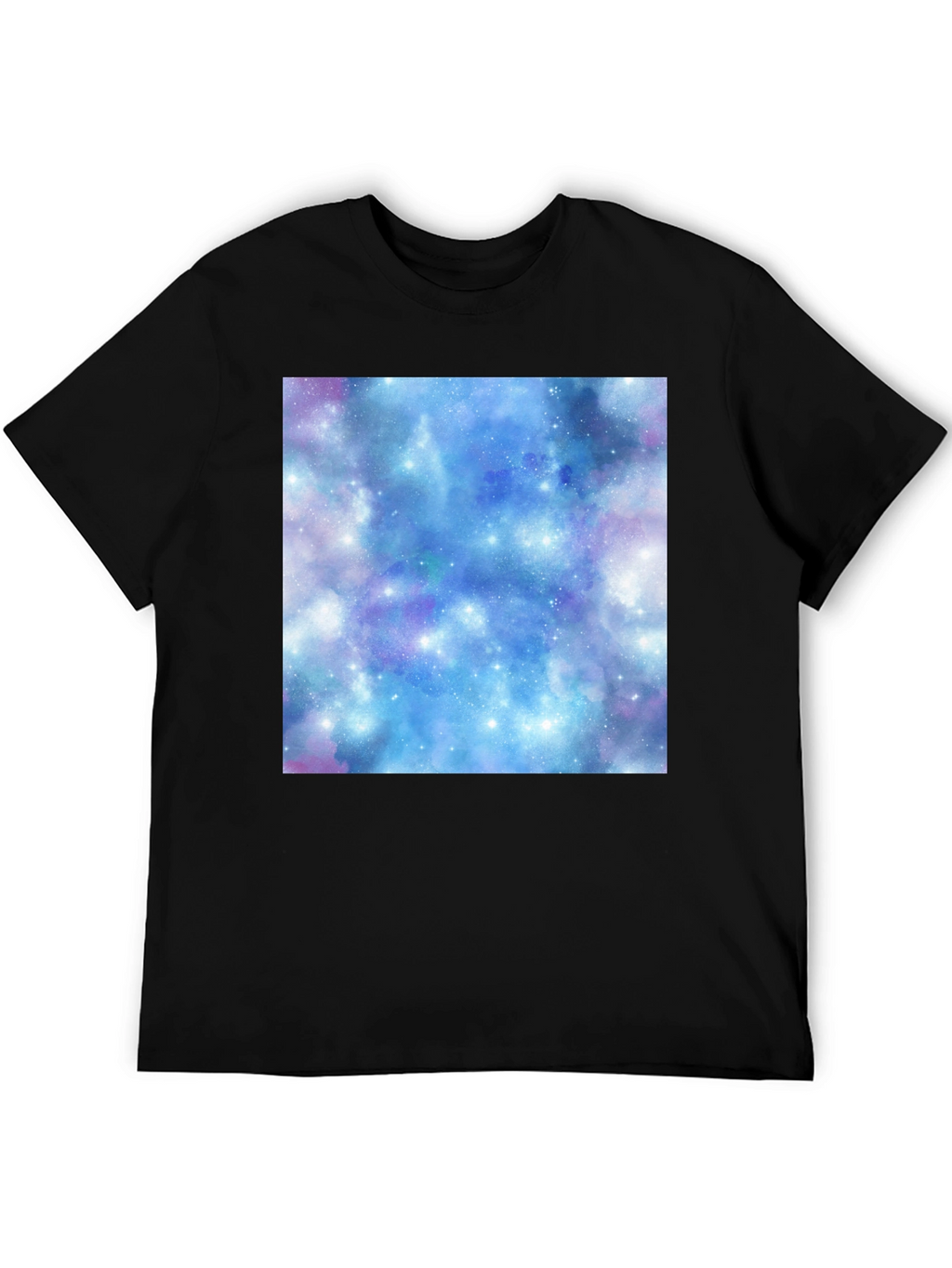 Galaxy Print Black T-Shirt