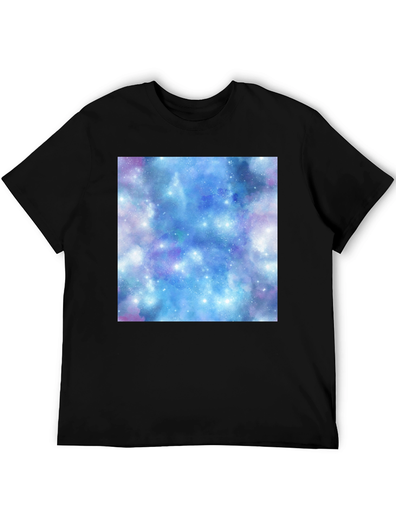 Galaxy Print Black T-Shirt