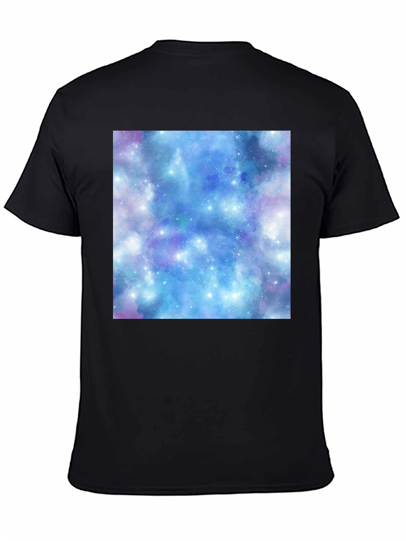Galaxy Print Black T-Shirt