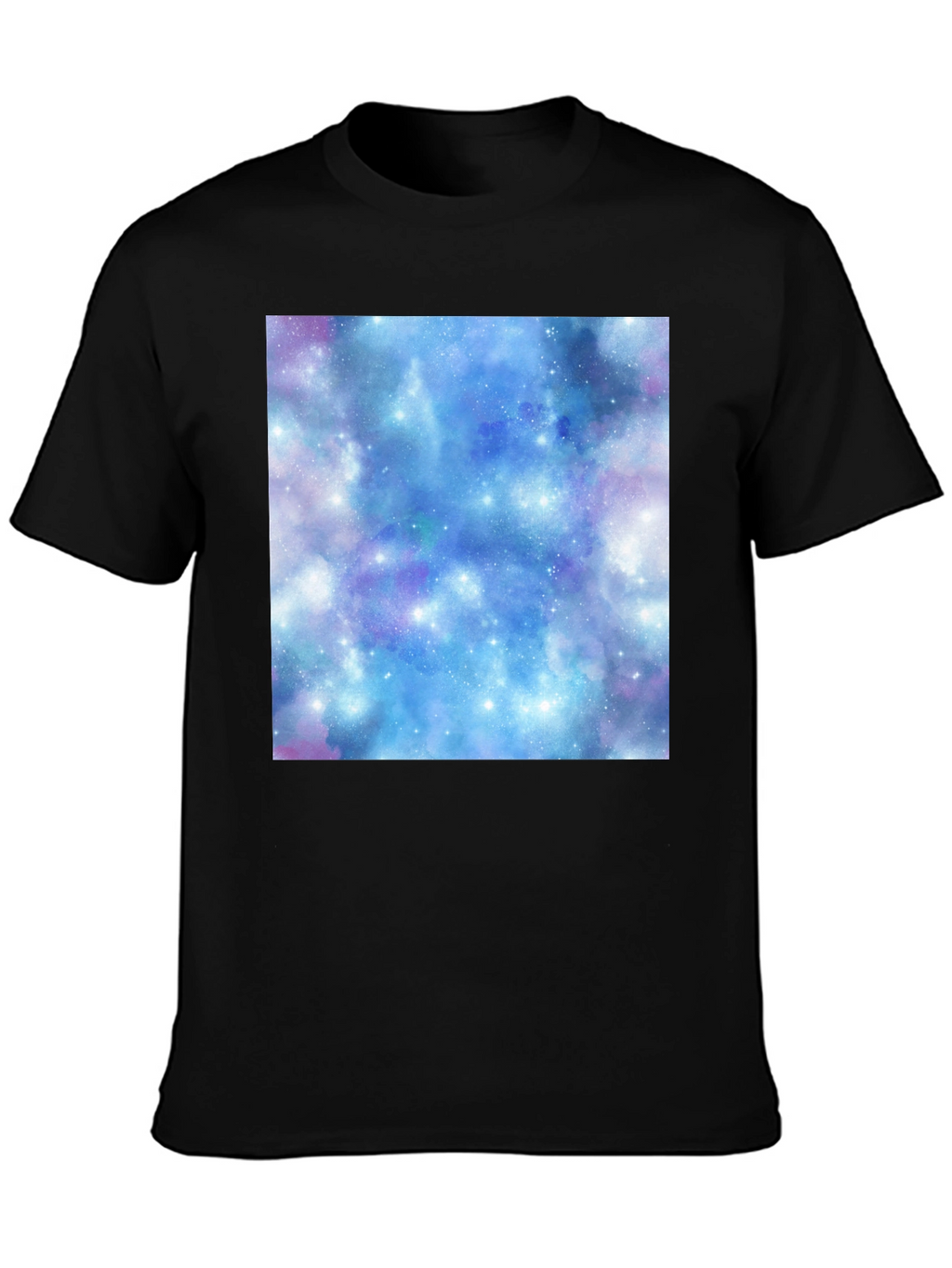 Galaxy Print Black T-Shirt