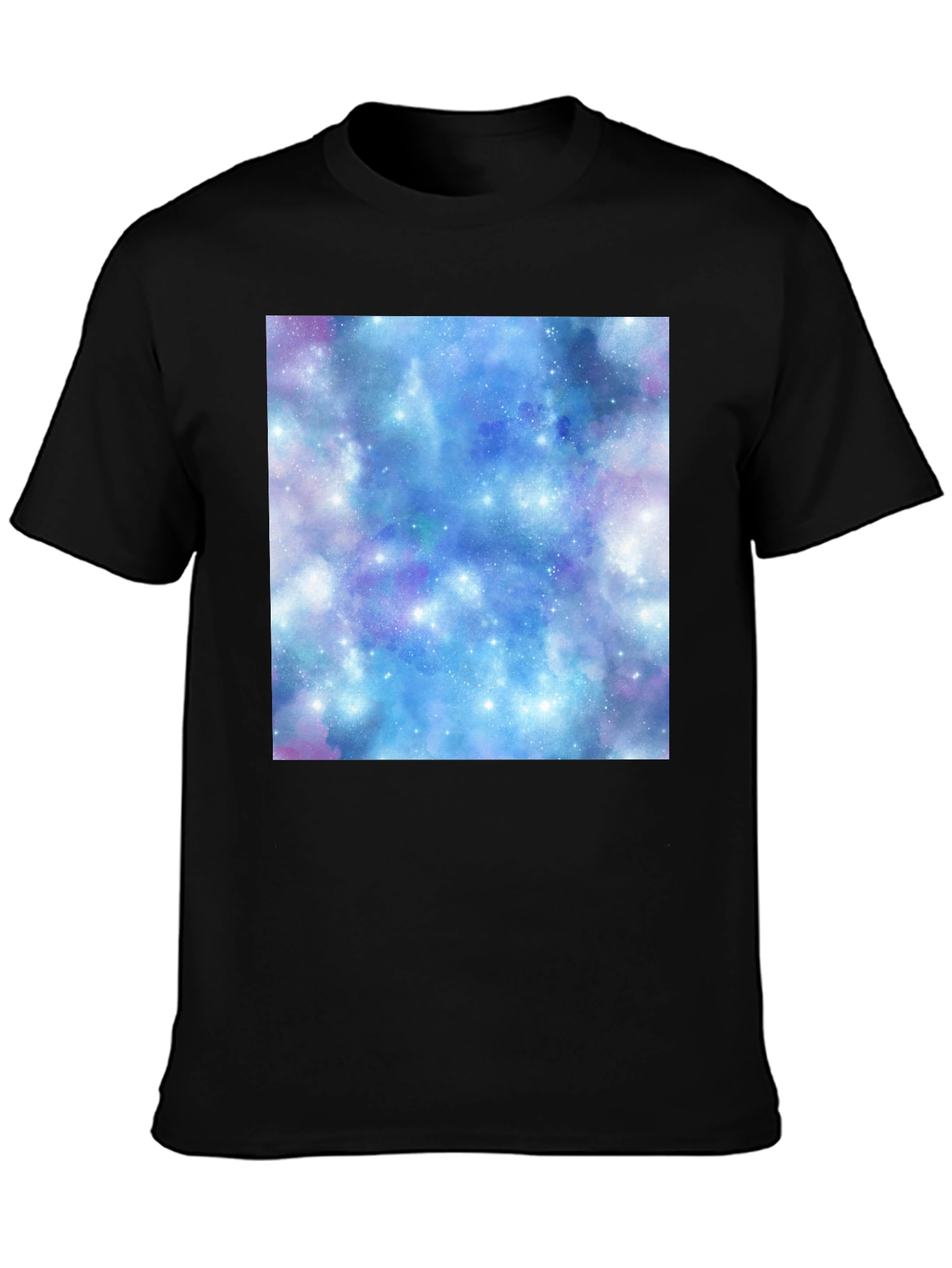 Galaxy Print Black T-Shirt