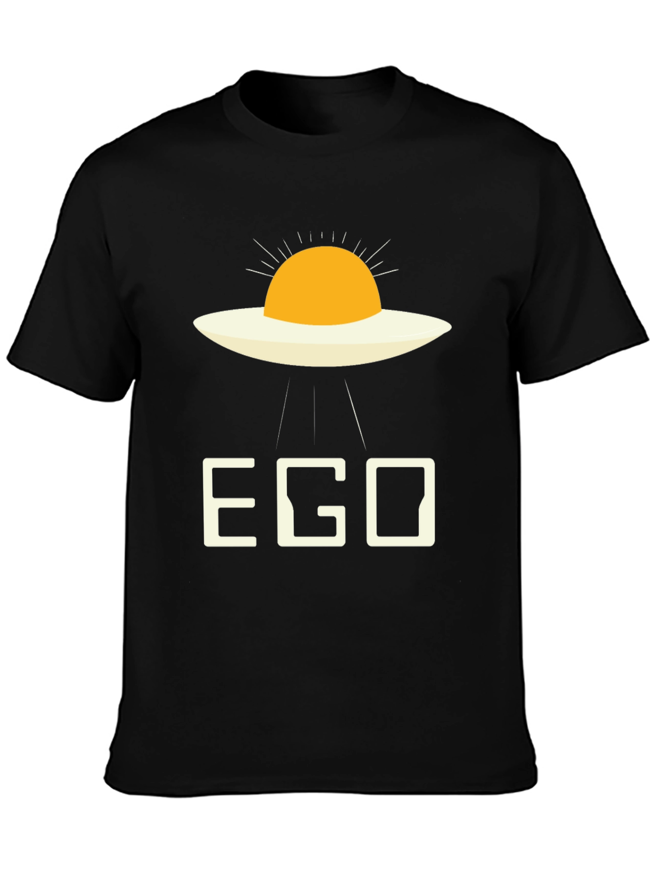 EGO Alien Fried Egg Black T-Shirt