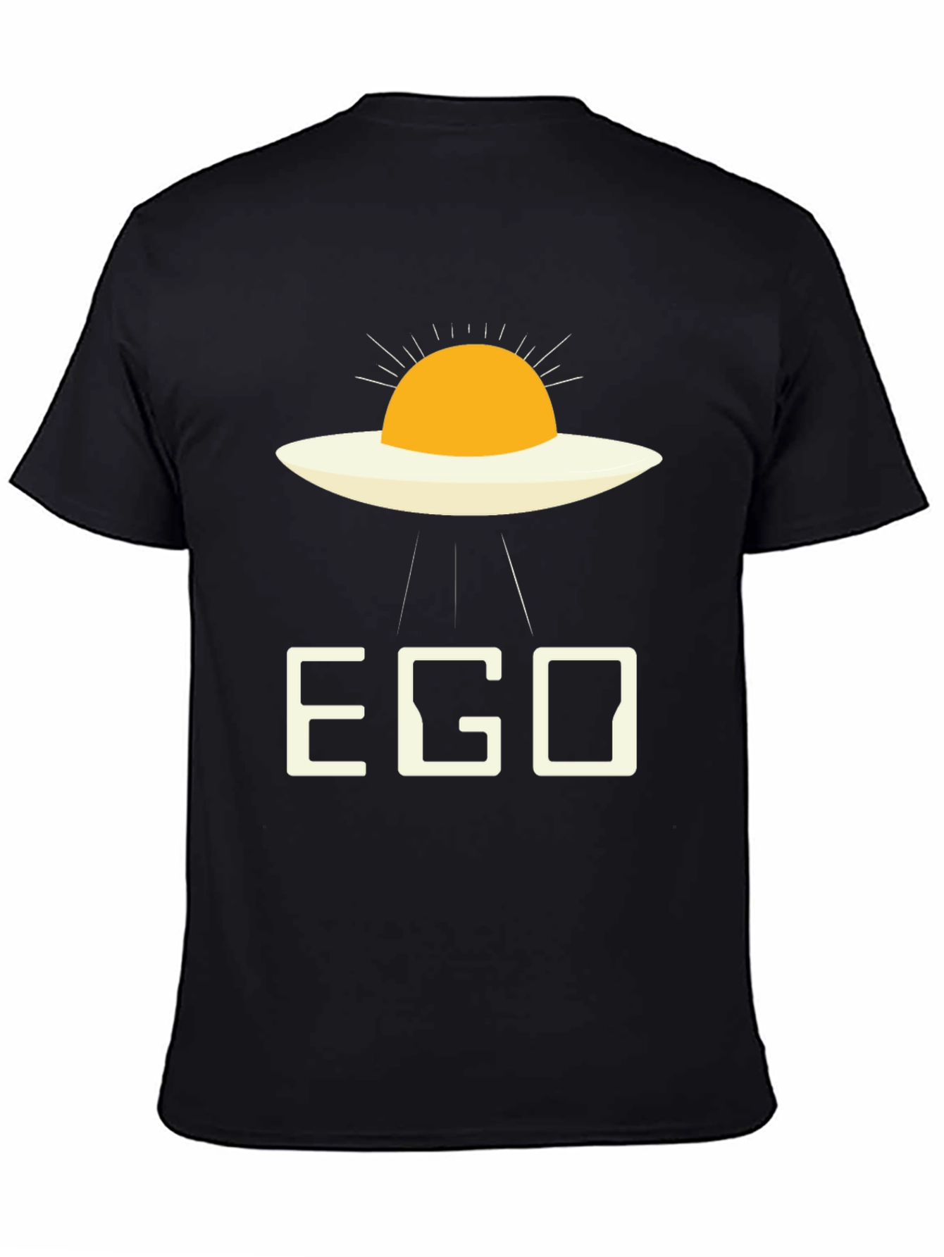 EGO Alien Fried Egg Black T-Shirt