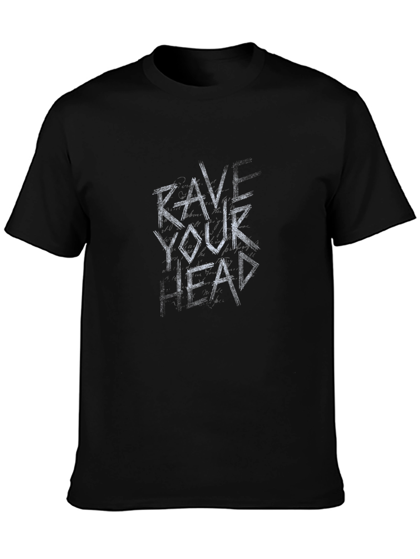 Rave Your Head Black Graphic Tee