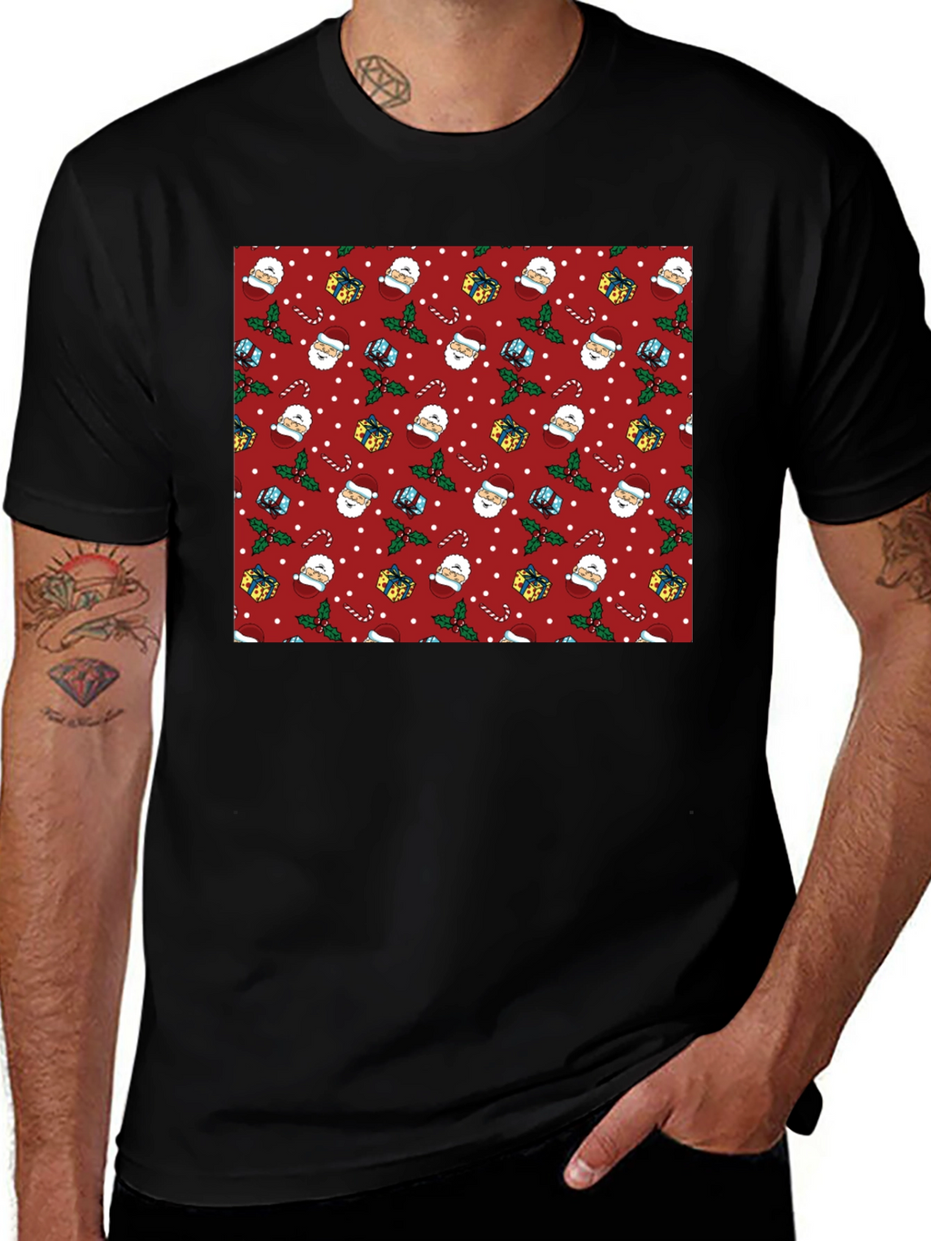 Festive Christmas Pattern T-Shirt