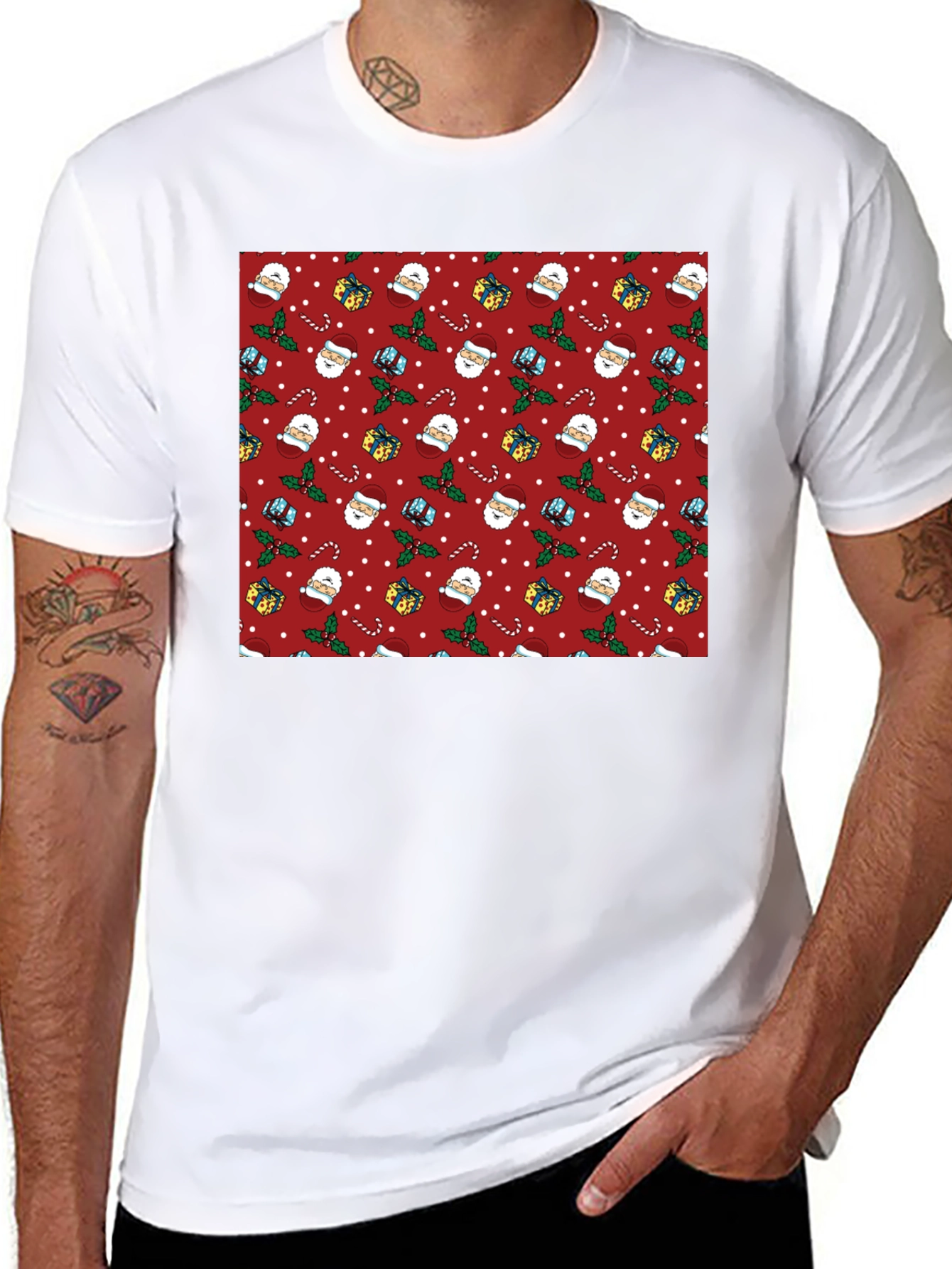 Festive Christmas Pattern T-Shirt