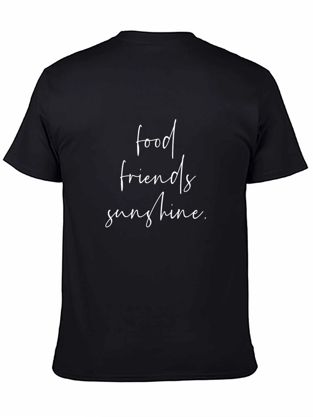 Food Friends Sunshine Black Graphic Tee