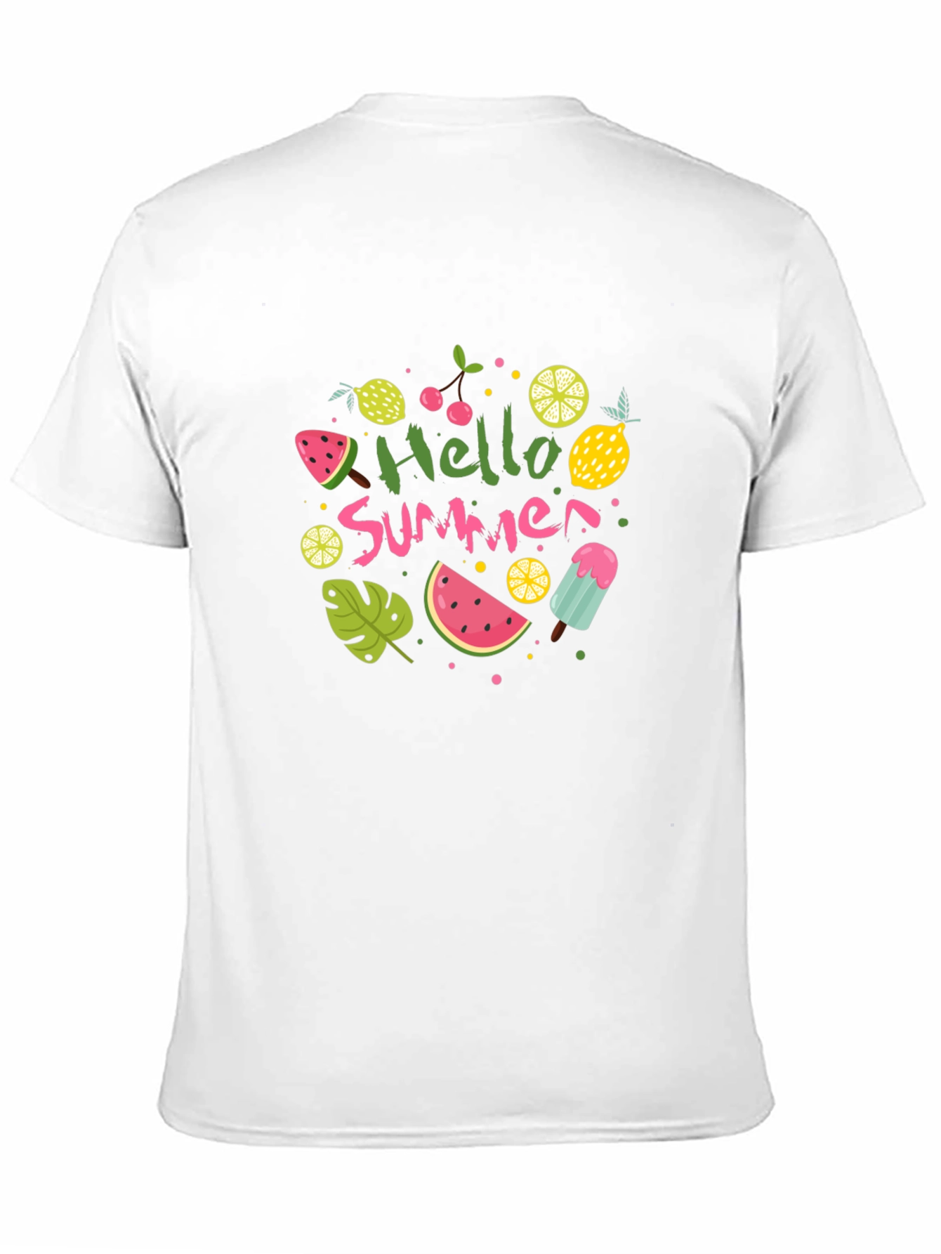 Hello Summer Graphic Tee - Black