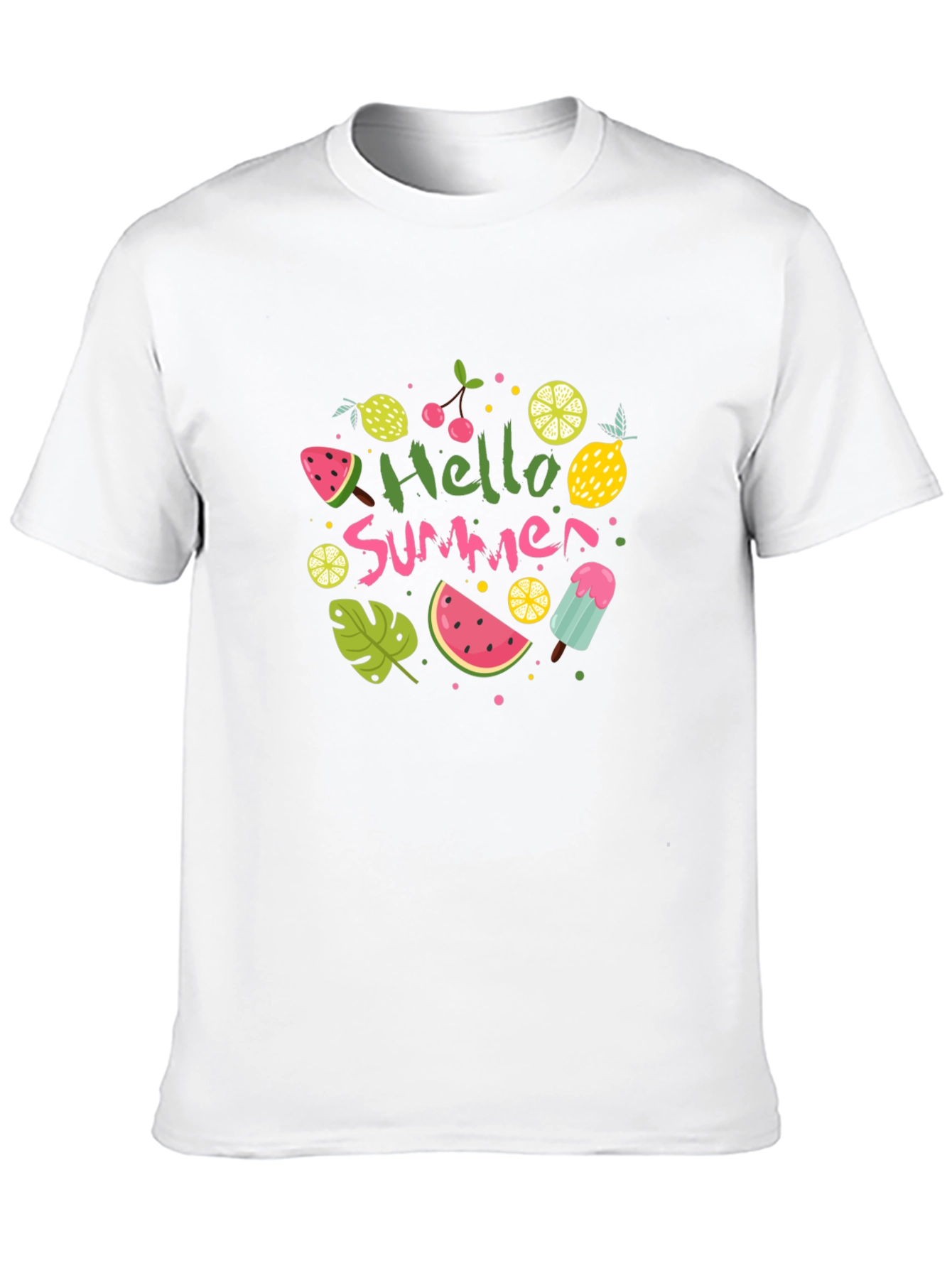 Hello Summer Graphic Tee - Black