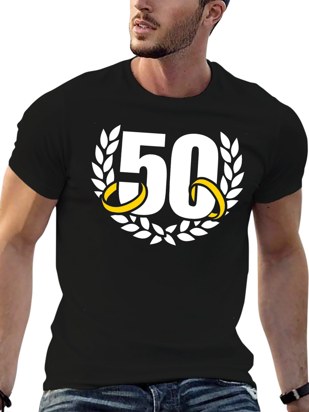 50th Anniversary Graphic Tee - Black