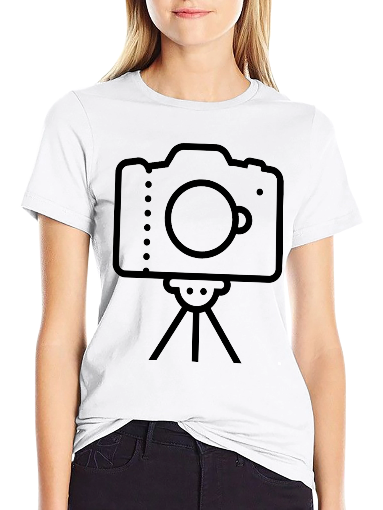 Camera Graphic Black T-Shirt