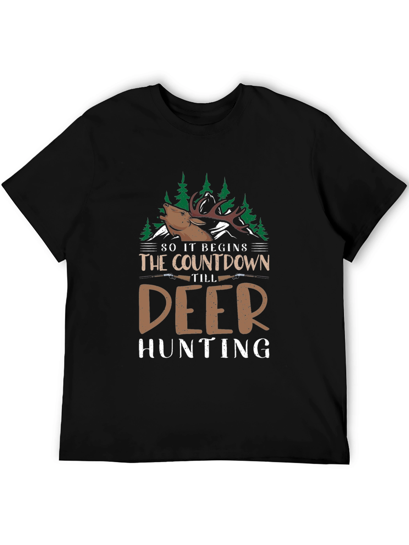 Deer Hunting Countdown Graphic Tee