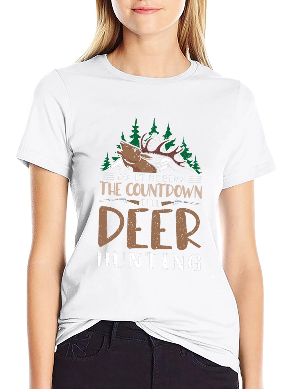 Deer Hunting Countdown Graphic Tee
