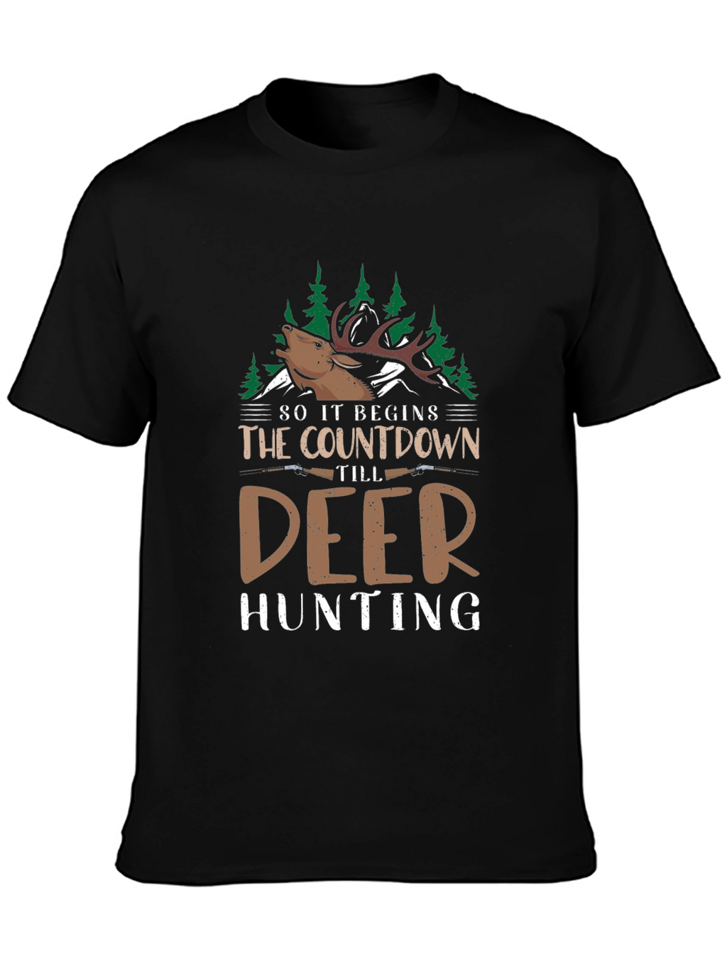 Deer Hunting Countdown Graphic Tee