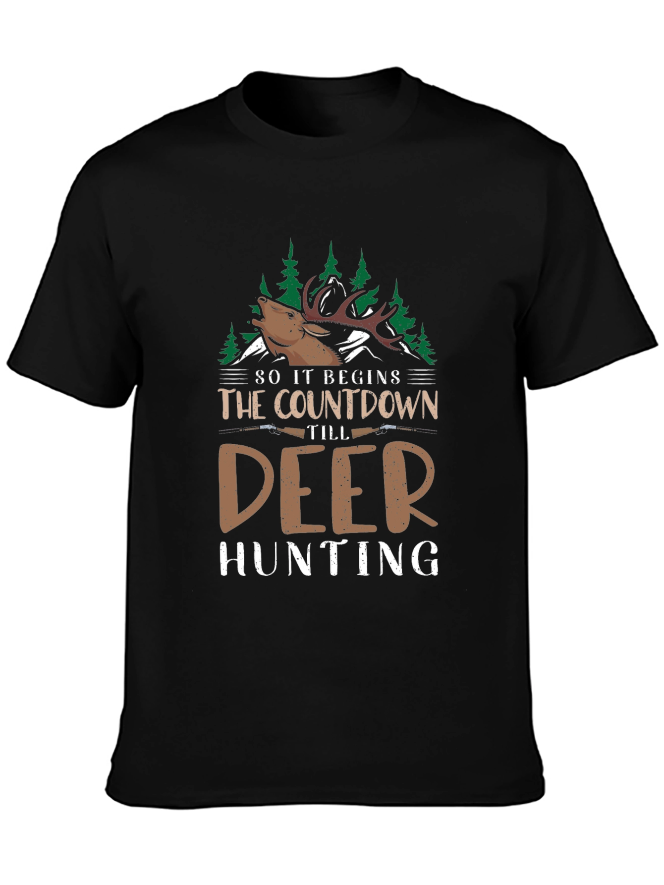 Deer Hunting Countdown Graphic Tee