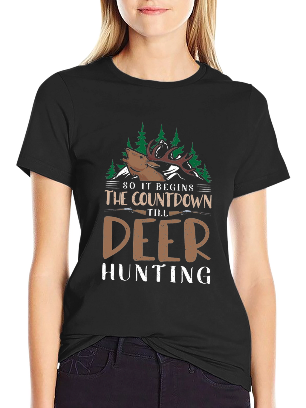 Deer Hunting Countdown Graphic Tee