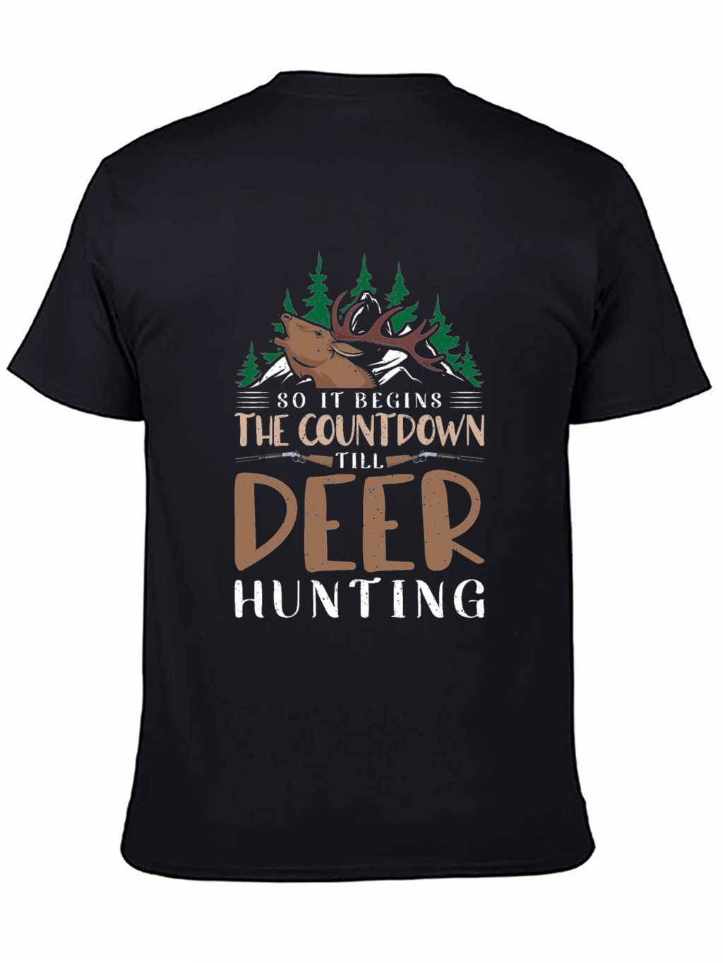 Deer Hunting Countdown Graphic Tee