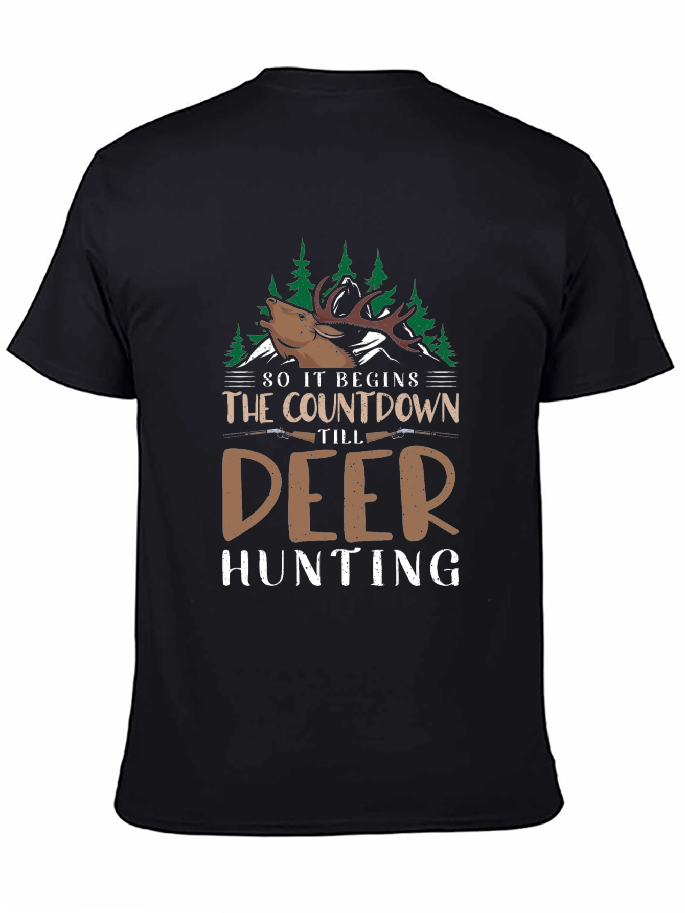 Deer Hunting Countdown Graphic Tee