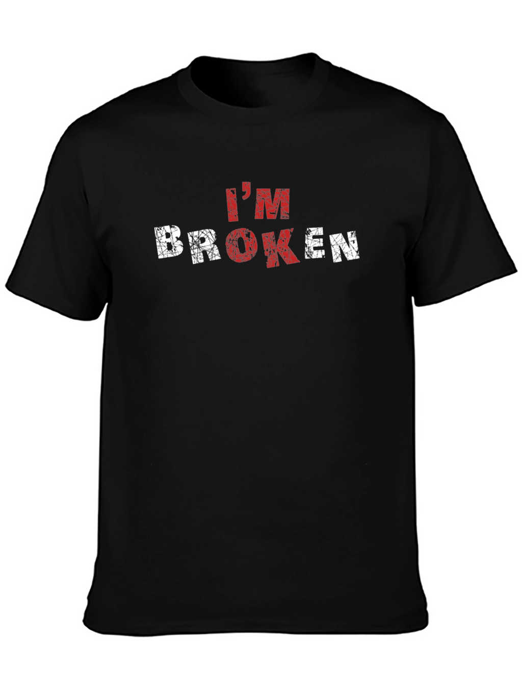 Im Broken Graphic T-Shirt - Distressed Design