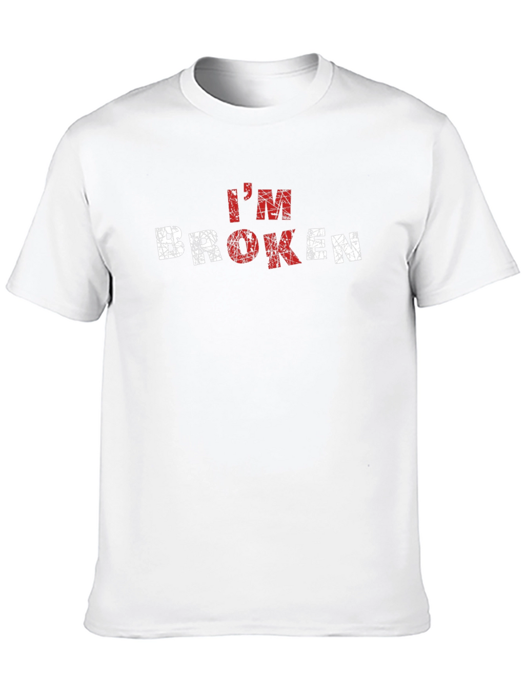 Im Broken Graphic T-Shirt - Distressed Design