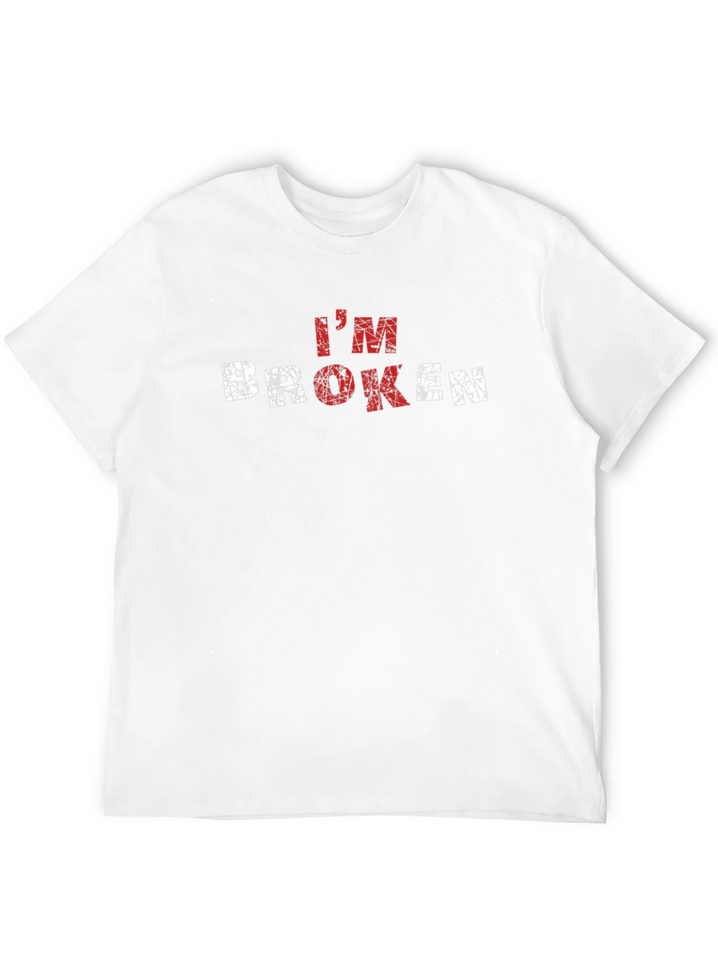 Im Broken Graphic T-Shirt - Distressed Design