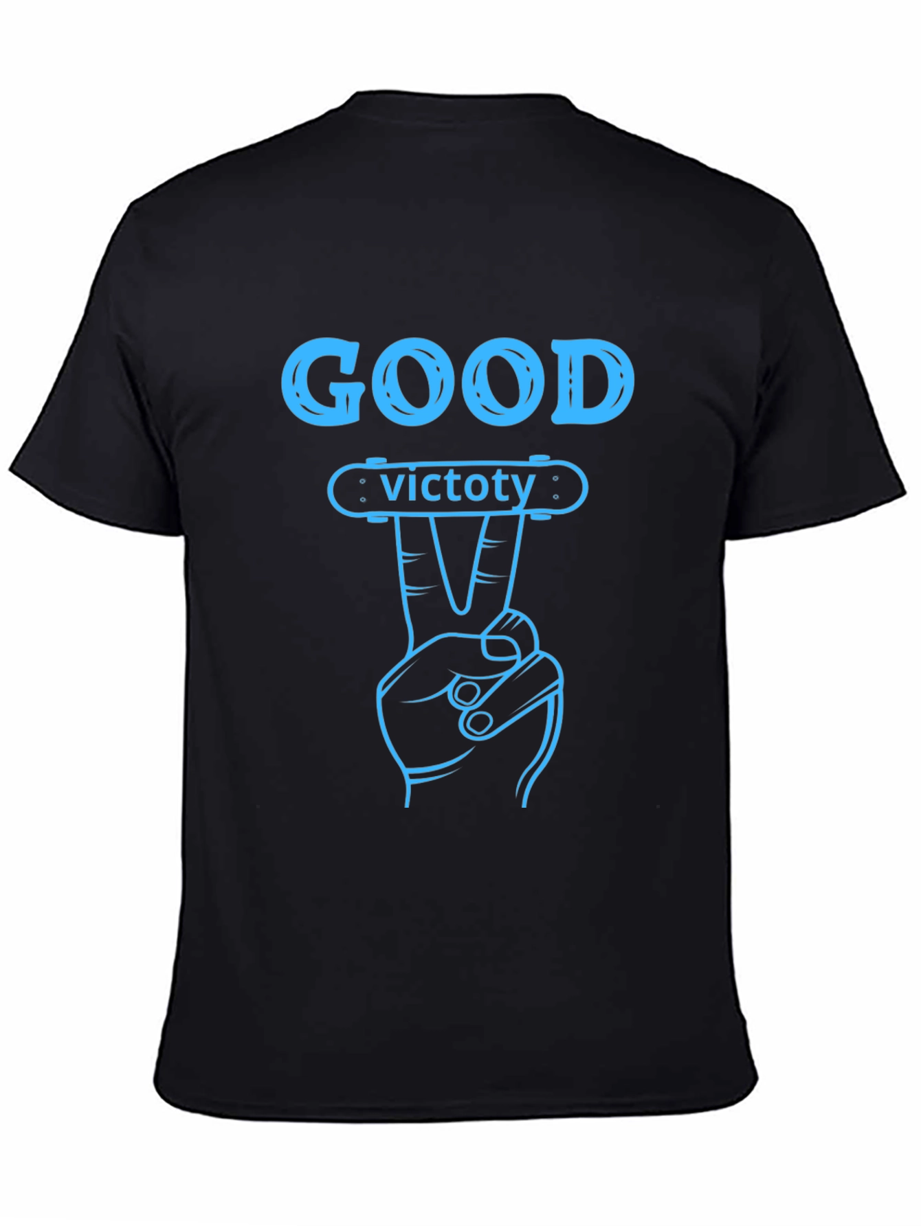 Good Victory Graphic T-Shirt - Skateboarding Theme