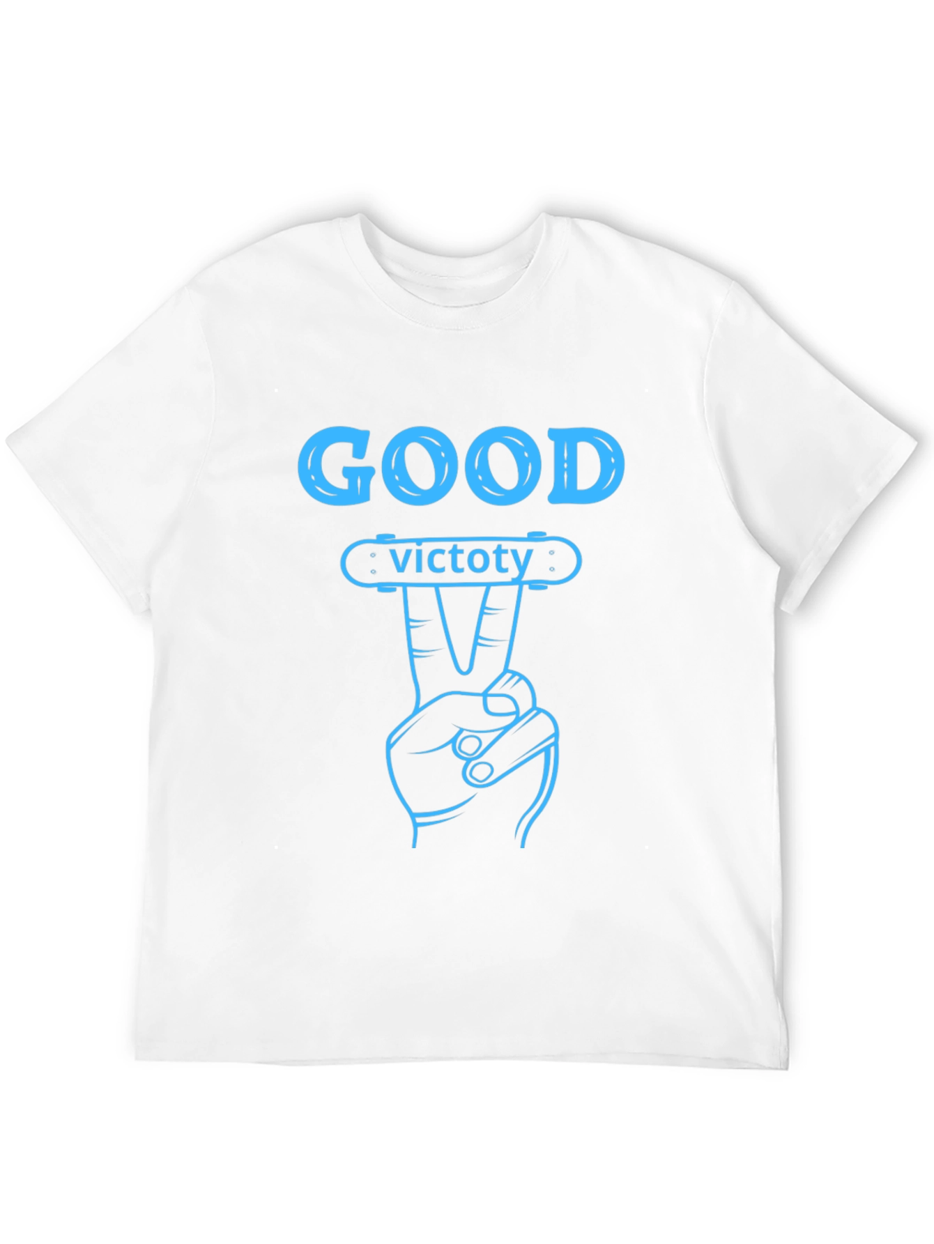 Good Victory Graphic T-Shirt - Skateboarding Theme
