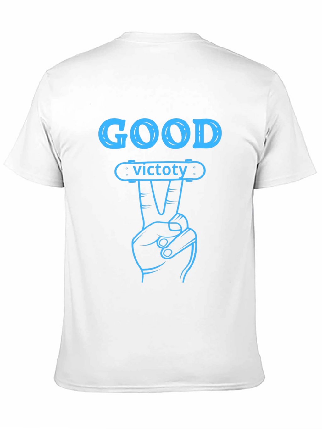 Good Victory Graphic T-Shirt - Skateboarding Theme
