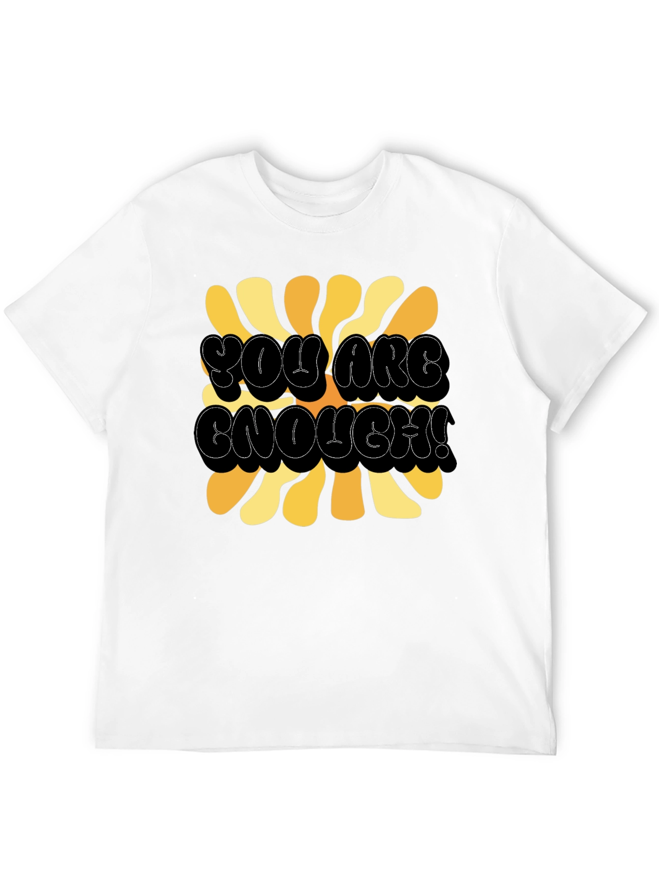 You Are Enough! Graphic T-Shirt - Black